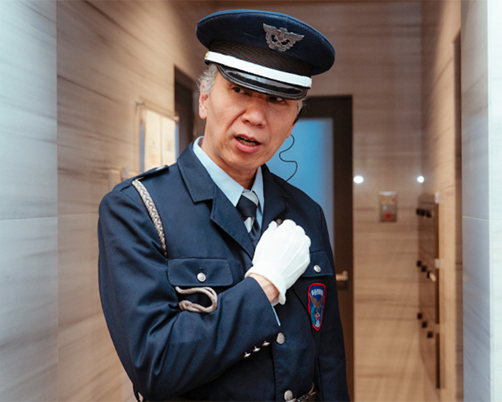 巡回警備の様子