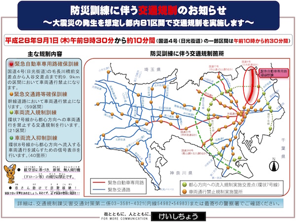 平成28年度防災週間における防災訓練