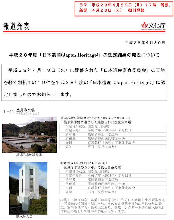 ヴェルニー公園から旧逸見浄水場 見学会