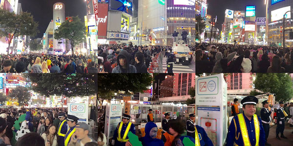 Shibuya Halloween 2016 Vapor Place Outline