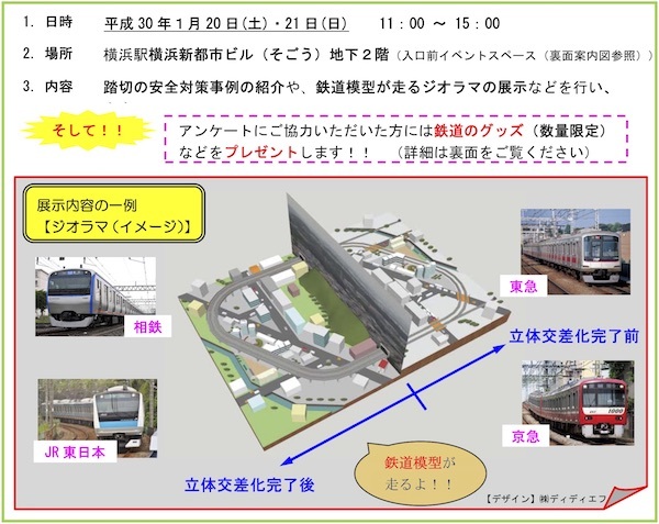 踏切安全対策ＰＲイベント『踏切０００ ～事故ゼロ 渋滞ゼロ 遅延ゼロ～』