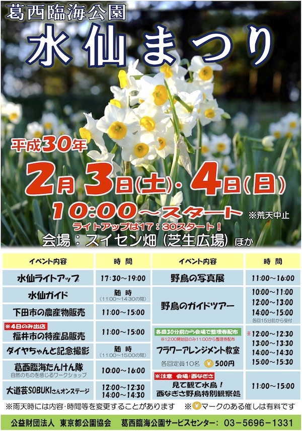 葛西臨海公園「水仙まつり」