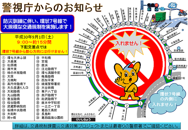平成30年度防災週間における防災訓練
