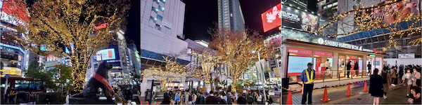 渋谷ハチ公前広場イルミネーション点灯式