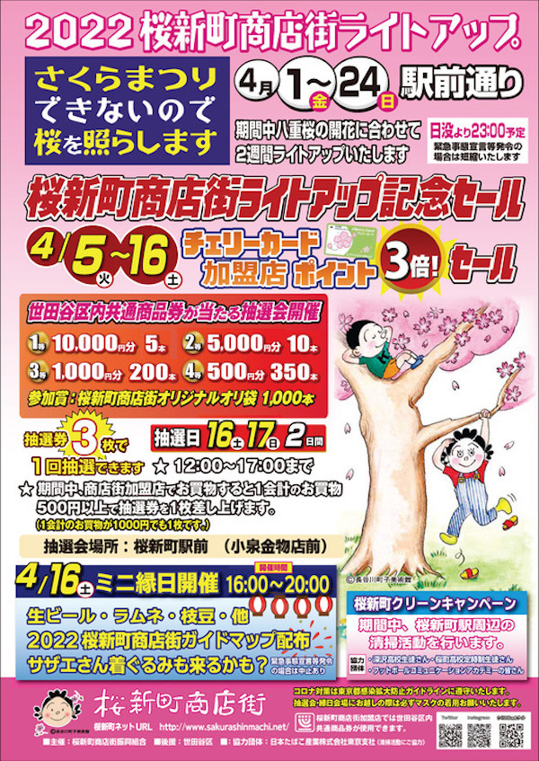 桜新町商店街：さくらまつり