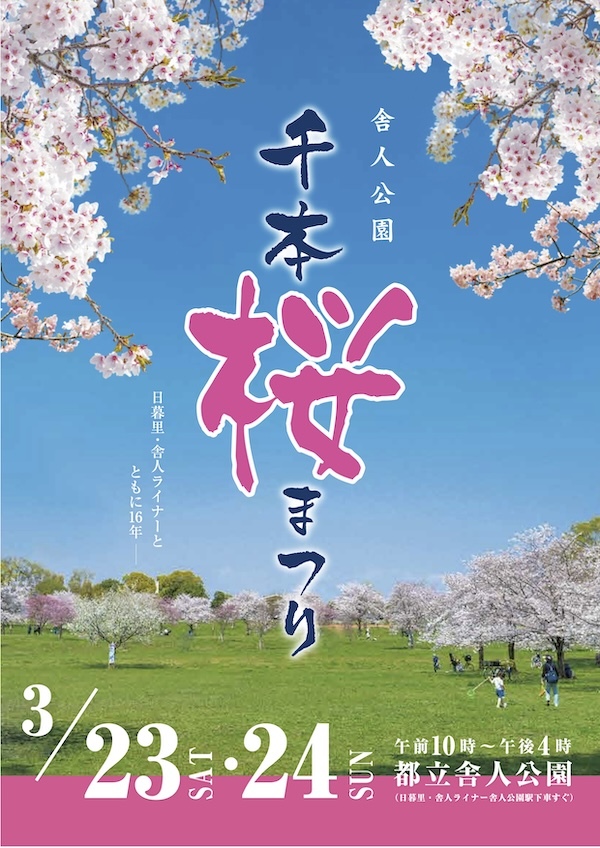舎人公園 千本桜まつり