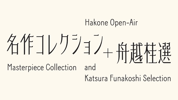 彫刻の森美術館 名作コレクション ＋⾈越桂選