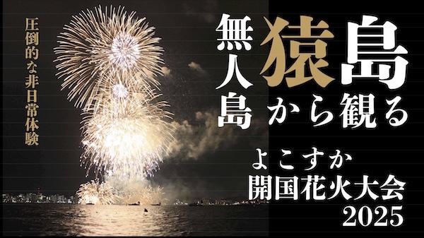 猿島から観るよこすか開国花火大会2025