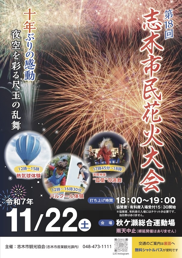第18回志木市民花火大会