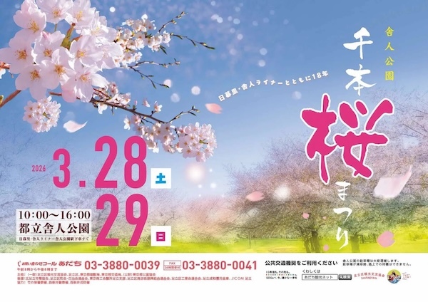 舎人公園 千本桜まつり